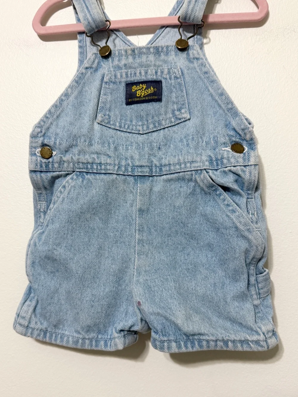 Vintage Oshkosh Denim Overalls 12 Months Unisex USA